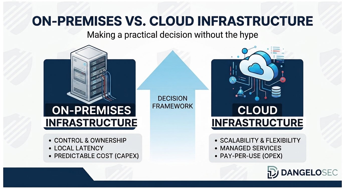 On-Premises vs. Cloud Infrastructure: How to Make the Decision Without Falling for the Hype